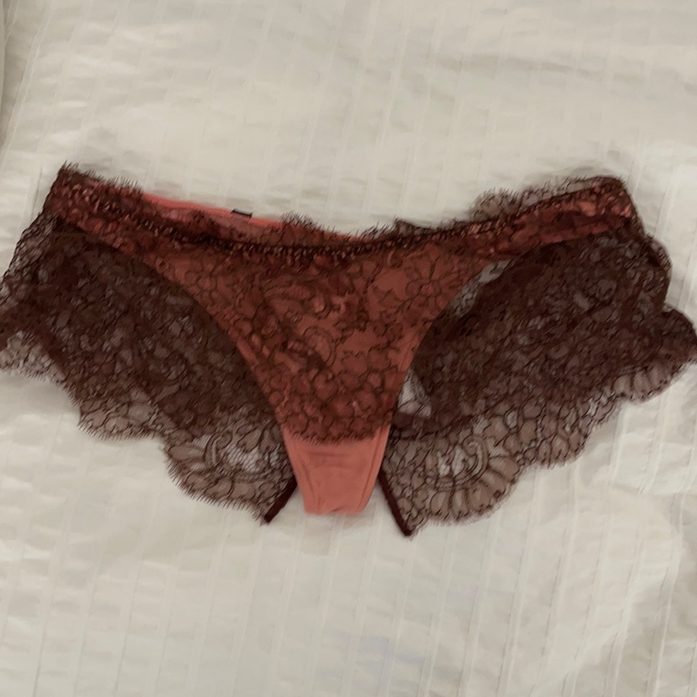 Andres Sarda silk panty with lace skirting